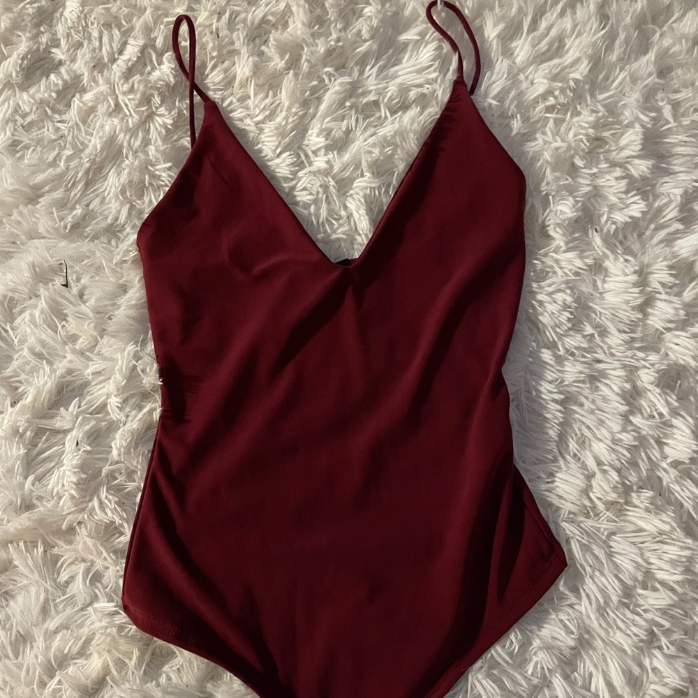 Maroon bodysuit